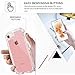 BENTOBEN iPhone SE 2020 Case, iPhone 8 Case, iPhone 7 Case, iPhone 6S Case, iPhone 6 Case, Transparent Clear Heavy Duty Shockproof 3 in 1 Hard PC Soft TPU Bumper Protective Case Cover, Crystal Clear