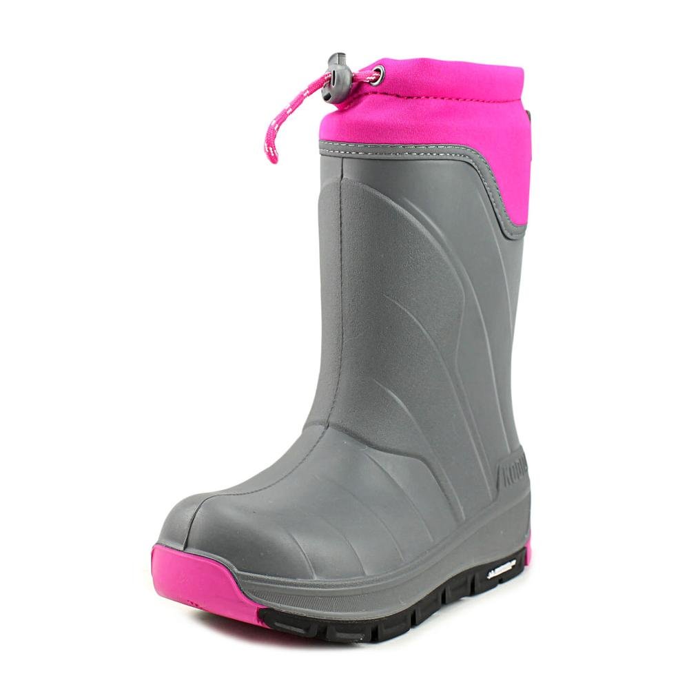 Kodiak Girls' Klondike Snow Boot Grey/Cotton Candy Pink M US