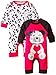 Gerber Baby-Girls Newborn Dalmatian 2 Pack Coverall, Dalmatian, 0-3 Months