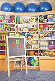 OFILA Kids Toys Store Backdrop 3x5ft Back to School Photos Blackboard Playground Children Birthday Party Decoration School Pupils Wallpaper Boys Girls Photos Digital Video Studio Props
