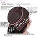 Life Diaries 250%Density Glueless Synthetic Lace Front Wig Fashion Long Natural Wave 10%Human Hair+90%Heat Resistant Fiber Glueless Lace Front Synthetic Wig For Women (26
