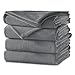 Sunbeam Heated Blanket | Velvet Plush, 10 Heat Settings, Slate, King - BSV9GKS-R825-12A44