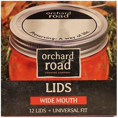 Orchard Road 501 Orchard Road Wide Mouth Mason Jar Lids 12 Count