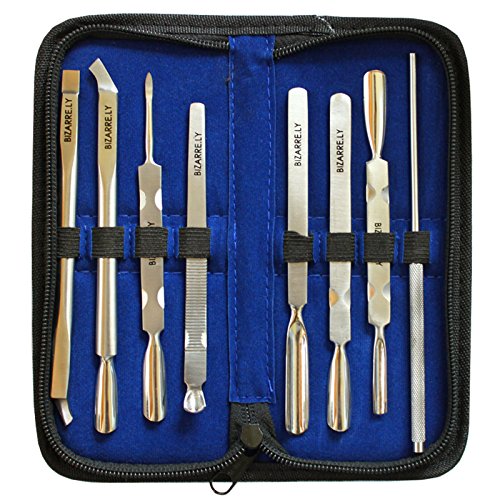BEST BIZARRE.LY 8 Piece Cuticle Pusher Care Set PROFESSIONAL Manicure