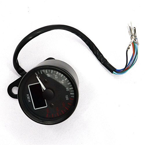 ETbotu Mini DC 12V LED Ammeter Display Instruments Multi-functional Gauge Odometer Accessory - Thumbnail 4
