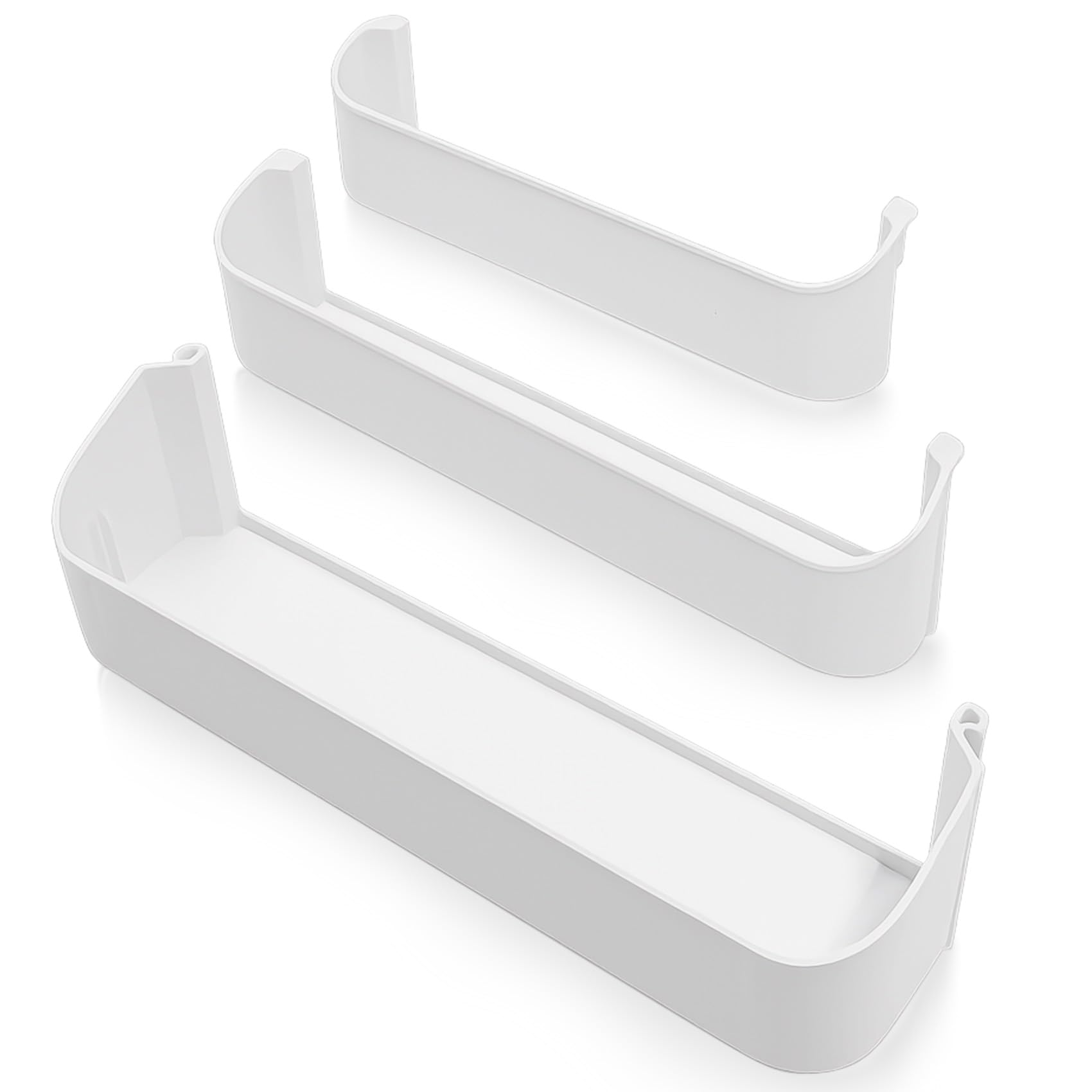 Photo 1 of 29325760166 RV Refrigerator Door Shelf Kit Compatible with Dometic DM2652 DM2852 RGE400 RM2451, Replace RV Fridge Freezer (3316081.901) /Upper (2932576016) /Bottom (2932575018) Door Shelf