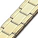 INBLUE Men's Stainless Steel Bracelet Link Gold Tone Greek