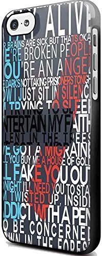 Twenty ONE Pilots Lyrics for Iphone Case (iPhone 5/5s black)