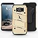 ZIZO Bolt Series for Samsung Galaxy S8 Case Military Grade Drop Tested with Tempered Glass Screen Protector, Holster Gold Black
