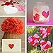 Exquiss 1600pcs Multicolor Tissue Paper - Valentine's Day Bulk Wrapping Tissue - 2 x 2