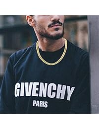 Pulsera de cadena de eslabones cubanos de 0.217 in de grosor, oro amarillo macizo de 14 quilates, cierre de pinza de langosta