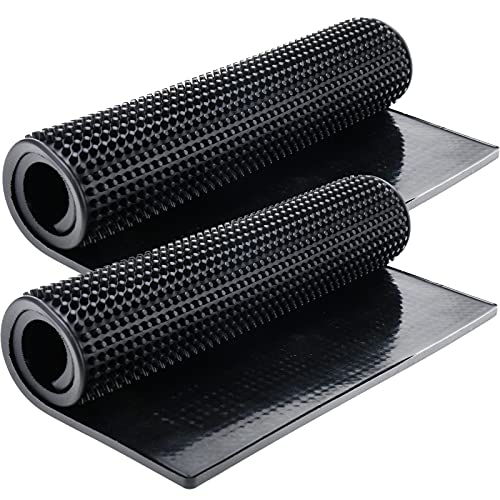 Homtone 45 x 30 cm Set of 3 Black Bar Mats Kitchen Mat for Glasses Cocktail Counter