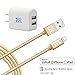 LTI-Direct Apple MFi Certified Lightning 6.5ft Nylon Braided 8 Pin USB Cable Sync Charge Data For All Apple iPhone 7 7S Plus SE 6 6s 5 5S iPod iPad Pro 4th Mini+ Wall Adapter