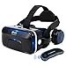 ETVR 3D VR Headset With Remote Controller, Large Viewing Immersive Experience Virtual Reality Glasses with Builted-in Stereo Headphone for VR Games & 3D Movies - Fit for iPhone and Android Smartphones