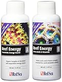 Red Sea Fish Pharm ARE22080 2-Pack Reef Energy A and B Supplements for Aquarium, 100ml - Packaging may vary
