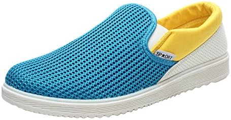 Kiwii Black Firday Deal Mens Casual Breathable Grenadine Robber Sole beach sandal Shoes(10 D(M)US,Blue)