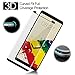 FOOING z012 92716 Screen Protector Tempered Glass Full Coverage 3D Curved Crystal Case Friendly Bubble-Free Anti-Scratch for Samsung Galaxy Note 8 - Black (2017)