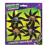 Foam Teenage Mutant Ninja Turtles Throwing Star Party Favors, 4ct