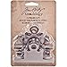 Tim Holtz Idea-ology Metal Clipboard Clips, 2 per Pack, 3-Inch, Antique Nickel Finish, TH93138