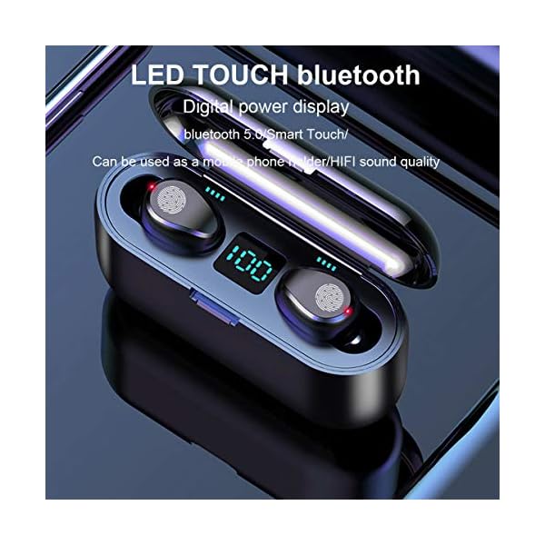 Bluetooth-51-Wireless-Headphones-Hd-Stereo-Sound-True-Wireless-In-Ear-Earphones-Touch-Control-Invisible-Sports-Dual-Earbuds-With-2000-Mah-Charging-Case-Led-Digital-Display Bluetooth 5.1 Wireless Headphones, Hd Stereo Sound True Wireless In-Ear Earphones Touch Control Invisible Sports Dual…