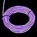 Zitrades El Wire Purple Neon Glowing Strobing Electroluminescent EL Wire Kit with Battery Pack Controller for Parties, Halloween, Automotive, Advertisement Decoration.