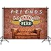 Friends Central Pub Photography Background Polyester Banner Decorations for Red Brick Wall Sofa Coffee Shop Photo Backdrop Studio Booths Props 7x5ft Party Supplies