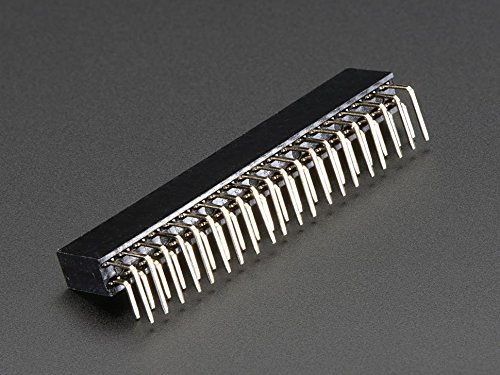 Adafruit 0.1" 2x20-pin Strip Right Angle Female Header [ADA2823]