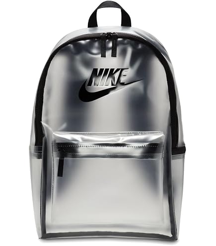 Nike Unisex Kids Heritage Crystal Backpack (25L) (Little Kid/Big Kid) Clear/Black/Black One Size