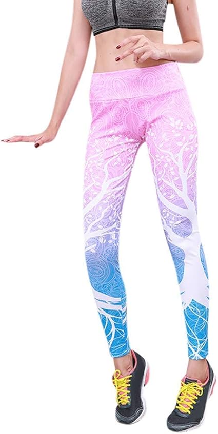 DKLOVIFU Halloween Leggings Damen - Sport Yoga Hose Mit Print