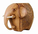 Devis Carving Elephant Pencil Holder Fashion Creative Desk Decoration,cute Pencil Holder for Office,Amazing Gift