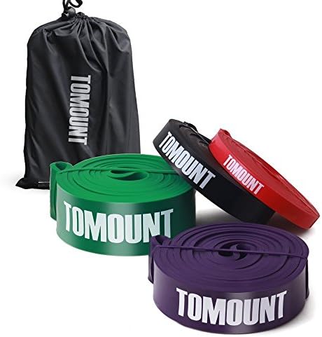 Pull Up Assist Bands, Resistance Bands 4 Levels Excercise Bands for Workout Training, Powerlifting, Home Gym, Physical Therapy,Set of 4