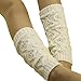 Creazy® Children Kid Hollow Out Boot Cuffs Warmer Knit Leg Sockings (White)