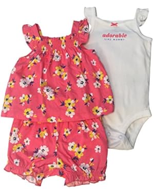 Baby Girls' 3-Piece Flower Set