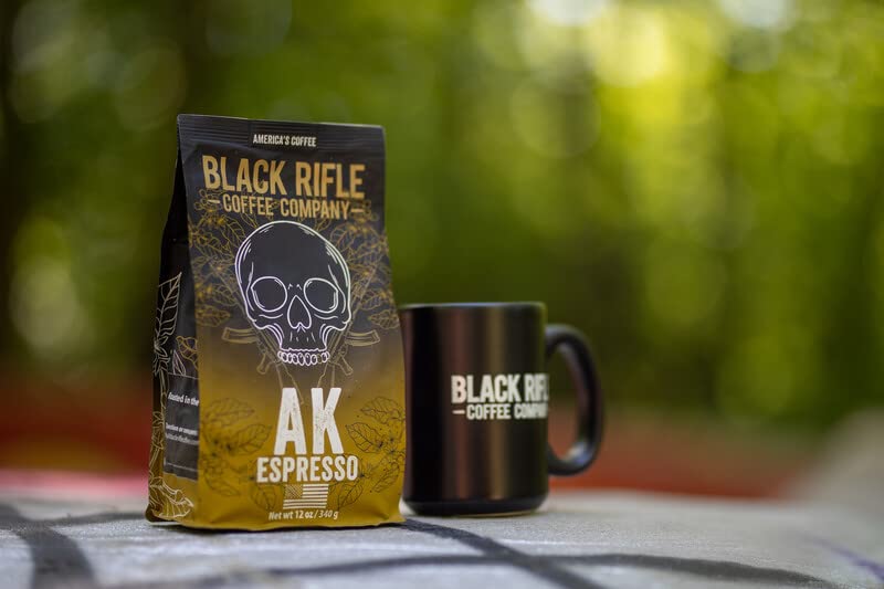 Black Rifle Coffee AK Espresso (Medium Roast Espresso) Ground 12 Ounce