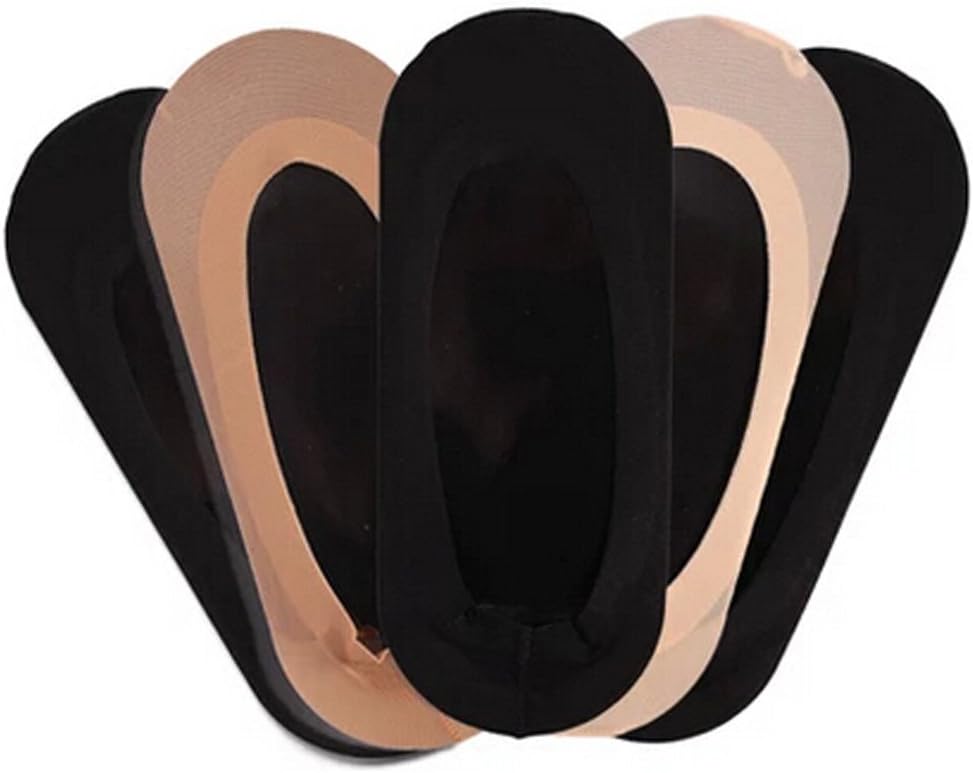 Women's 5 Pairs Pack Low cut/No-show Causal Socks,3 Black & 2 Cuticolor