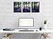 Forest Canvas Wall Art Purple Lavender Sunshine Woods Morning - 3 Pieces 12