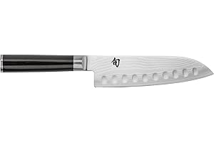 Shun DM0718 7-Inch Classic Santoku Hollow Ground Knife