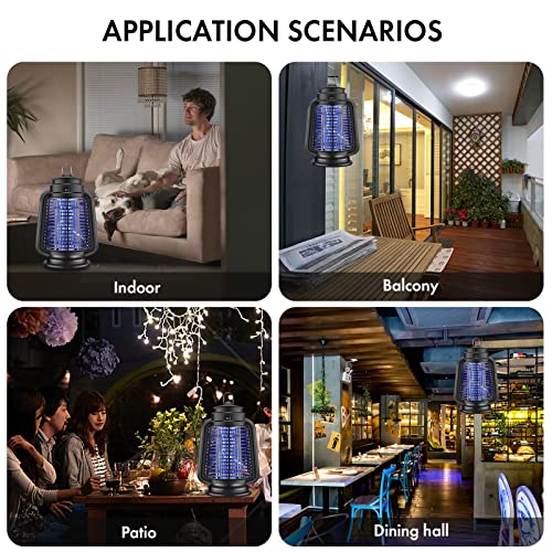 ICFPWR Bug Zapper Outdoor, 18W Powerful Electric Fly Traps Outdoor for