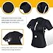Junlan Women Weight Loss Slimming Body Shaper Sauna Hot Sweat Workout Suit Neoprene Shirts Fitness Exercise Top with Zipper (Pure Black with Zipper, XL)
