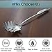 Spaghetti Server, [Rustproof, Integral Forming, Durable] Newness 304 Stainless Steel Pasta Fork with Vacuum Ergonomic Handle, Comfortable Grip Design Spaghetti Server for Kitchen, 14.33 Inches