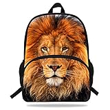 VEEWOW 16 inch School Bags Kids Lion King Backpack For Boys Animal Backpack (D1140)