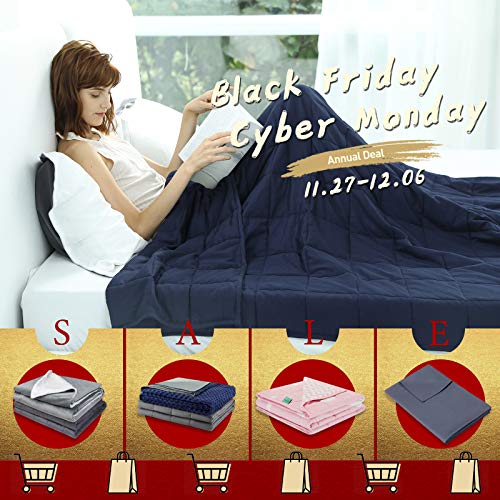 Weighted Idea Weighted Blanket 15 lbs 60''x80'' for Adults (Soft Fabric