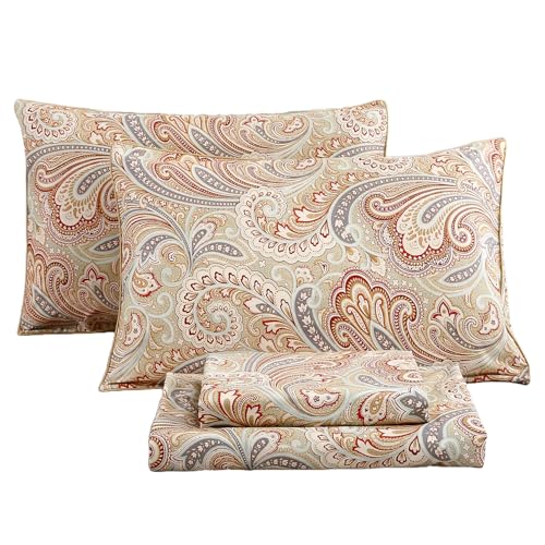 URBONUR 100% Cotton King Sheets Set