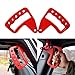 Iparts New Aluminum Grab Handle for Jeep Wrangler JK 07-17 2/4 Door - Pair (Front Red)