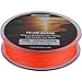 Goture 8 Strands Braided Fly Backing Fishing Line for Trout Bass Pike in The Saltwater Freshwater 20lb 30lb 109yd Orange White Yellow White/Black Yellow/Black