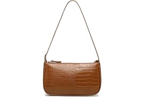 WSRYDJDL Small Purse for Women, Adjustable Shoulder Bags Crocodile Pattern Clutch Purse with Zipper Closure Retro