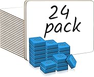 24 Pack Dry Erase Whiteboards Class Pack 9"x12" Dry Erase Lap Boards, Portable White Boards for Stud