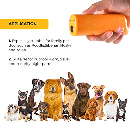 nicekrud Ultrasonic Dog Bark Deterrent & Handheld Anti Barking Repeller Training Gadget for Pets and Dog Trainer & Dog Barking Control Devices