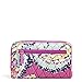 Vera Bradley Women's Cotton Turnlock Wallet With RFID Protection, Wildflower Paisley, One Size