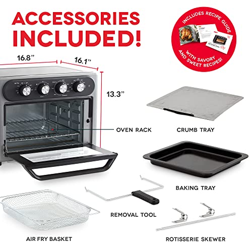 Dash Chef Series 7 in 1 Convection Toaster Oven Cooker, Rotisserie